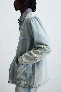 VINTAGE WASHED DENIM OVERSHIRT