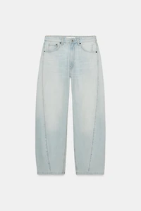 TRF MID-RISE BAGGY BALLOON JEANS