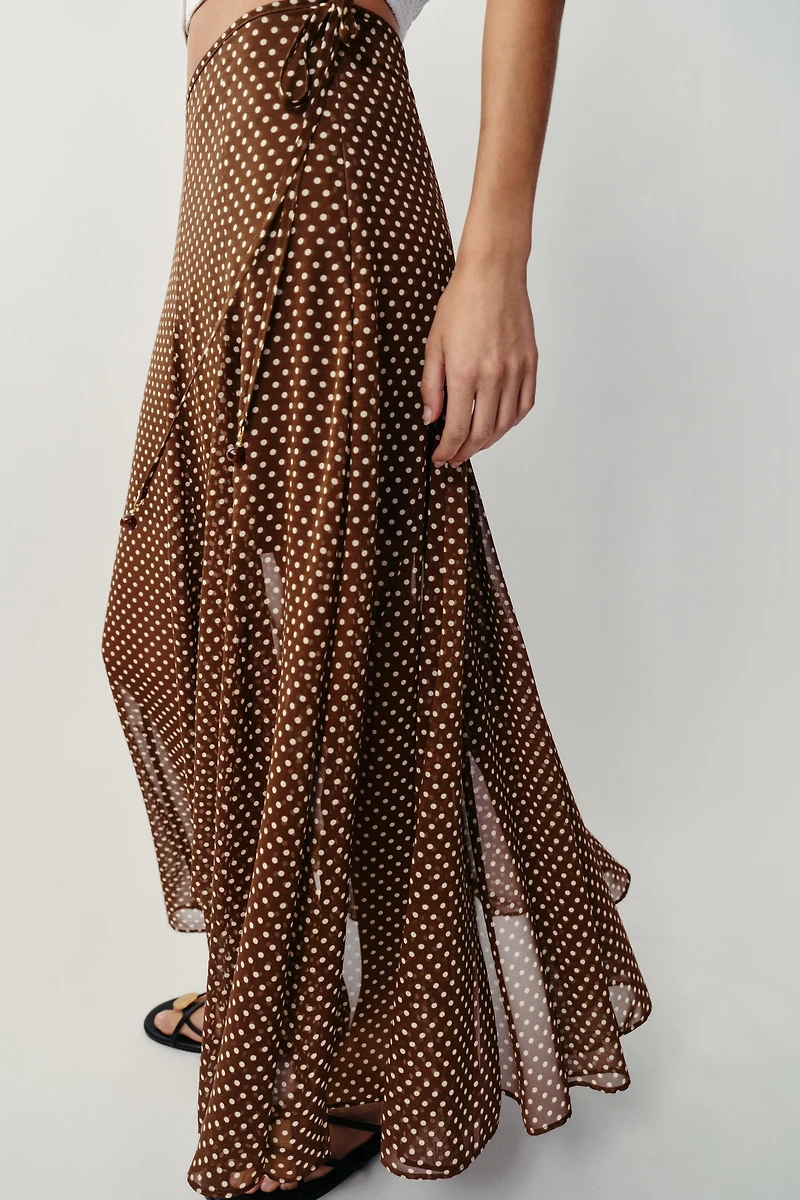 POLKA DOT MIDI SKIRT