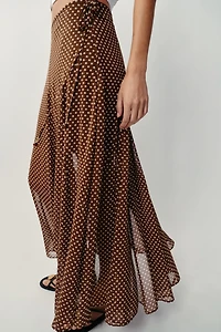 POLKA DOT MIDI SKIRT