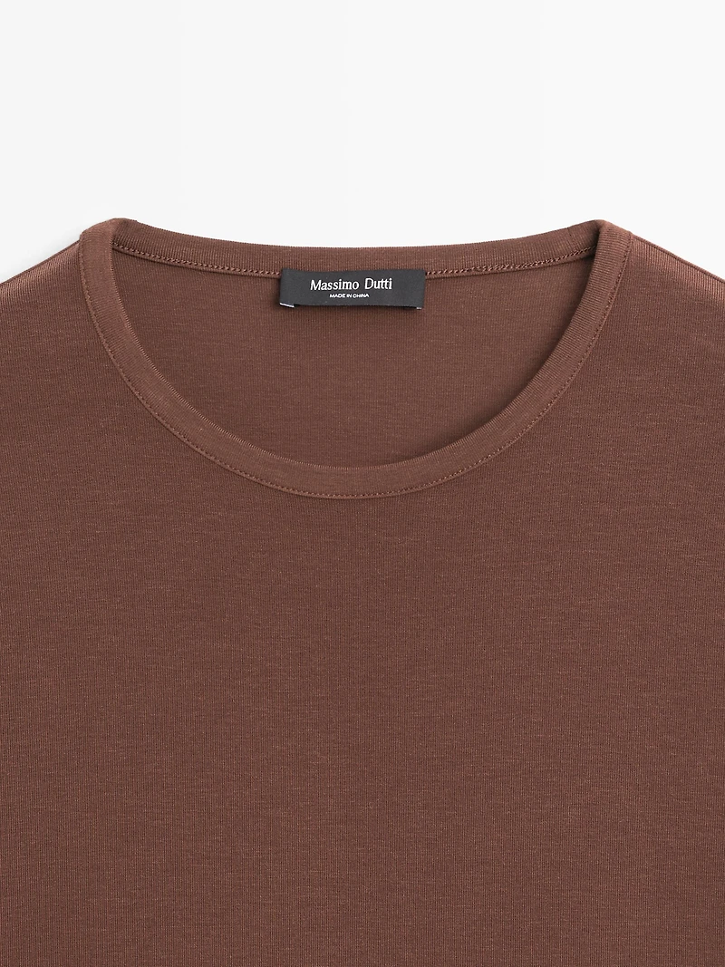 Lyocell blend short sleeve T-shirt