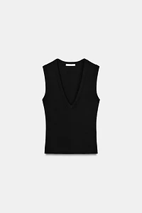 COTTON V-NECK T-SHIRT
