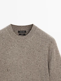 Pull en maille 100 % laine à col rond