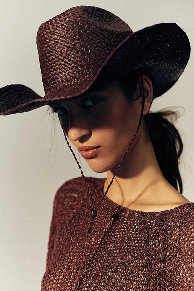 100% RAFFIA COWBOY HAT