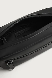 RUBBERIZED CROSSBODY BAG