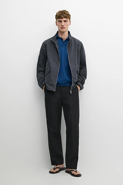 Veste col montant avec poches