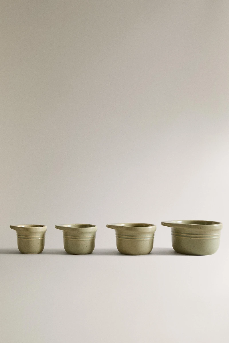 STONEWARE MEASURING BOWLS (SET OF 4)