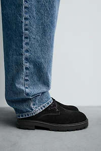 BOTTES EN CUIR AVEC LACETS CHAMPION ® X ZARA