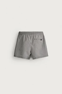 SEERSUCKER MID-LENGTH SWIMSUIT