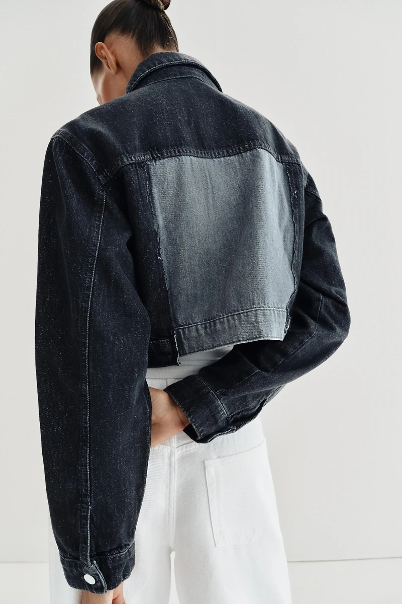 Z1975 CONTRAST SHORT DENIM JACKET