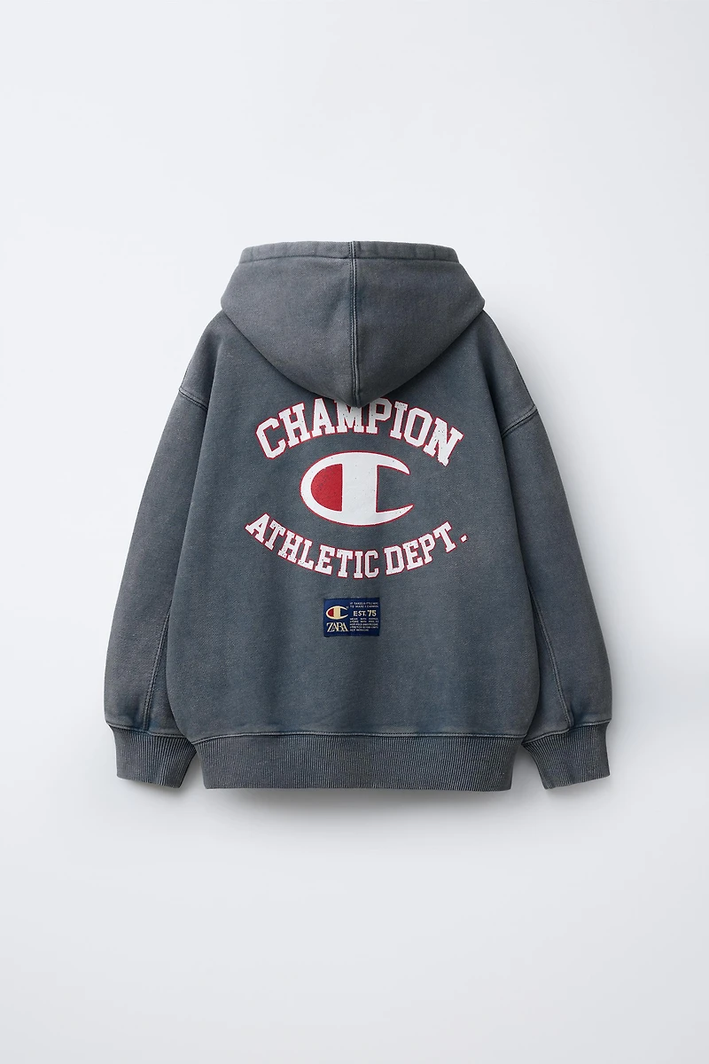 WASHED EFFECT HOODIE CHAMPION ® X ZARA
