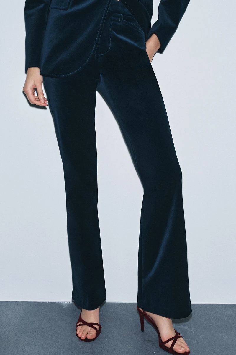 FLARE VELVET PANTS ZW COLLECTION