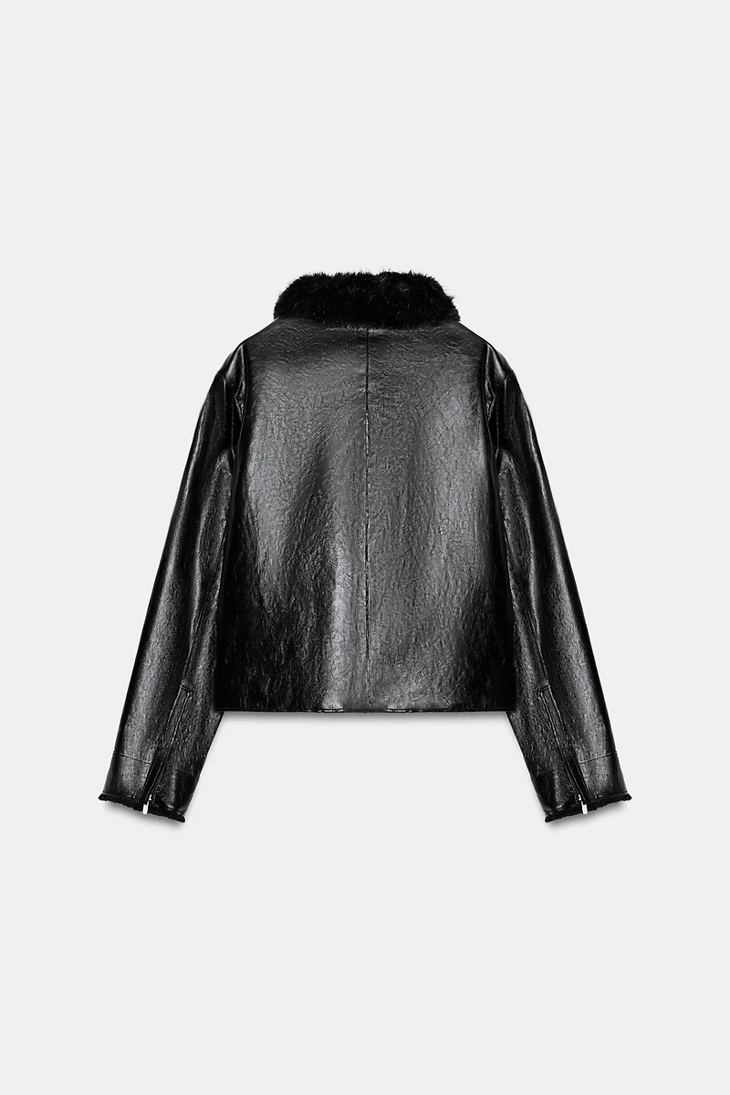 ZW COLLECTION FAUX LEATHER JACKET