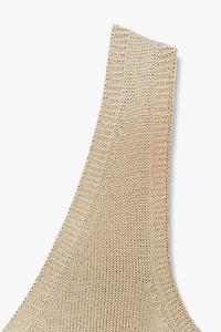 TOP EN MAILLE SANS MANCHES