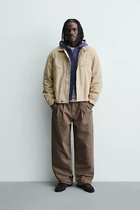 VESTE COURTE COUPE VELOURS CÔTELÉ