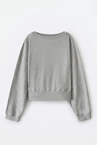 COTTON COLLAR SWEATSHIRT