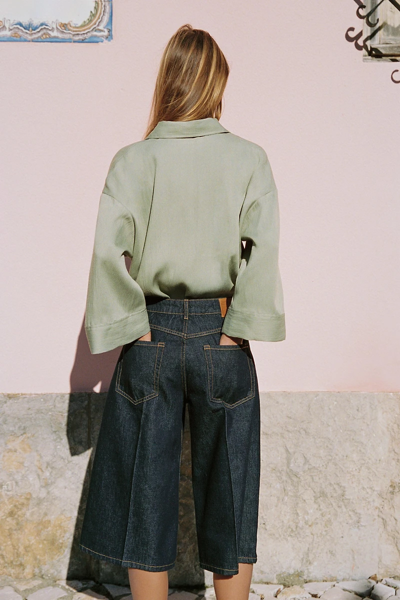 CHEMISE OVERSIZE MANCHES AMPLES