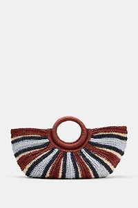 WOVEN EFFECT HANDBAG