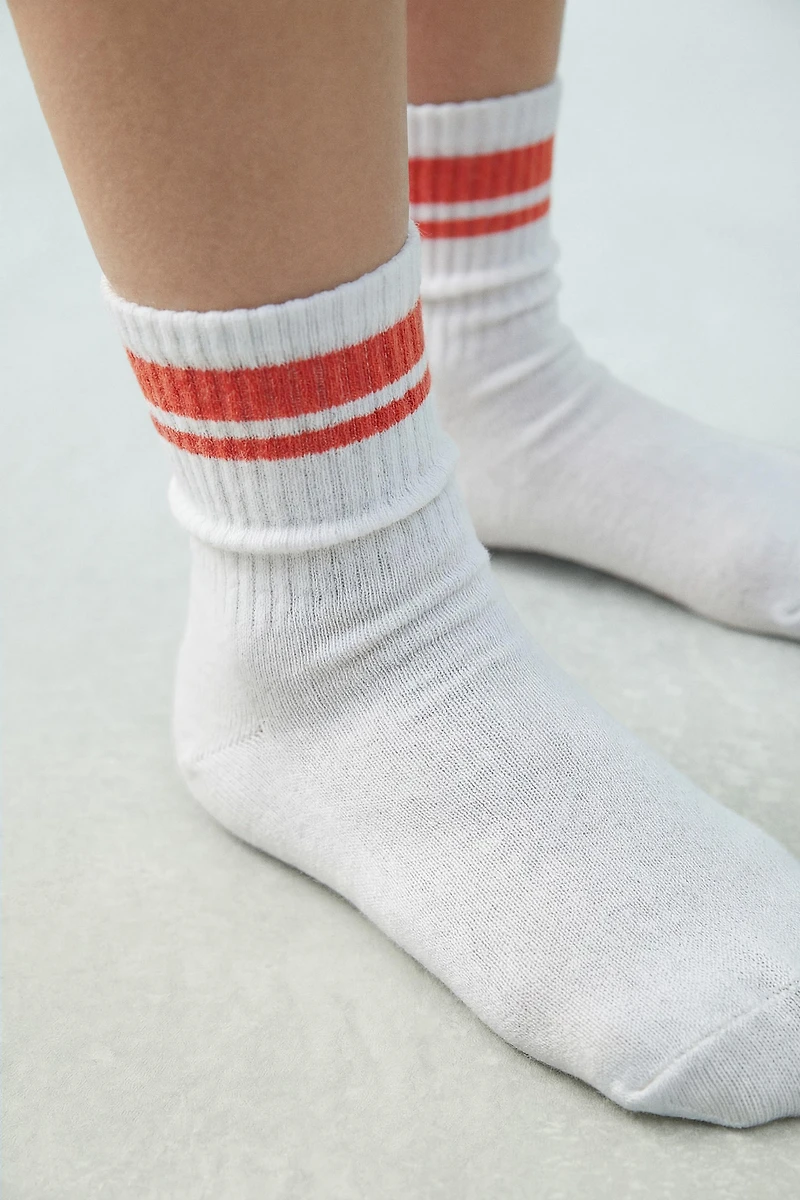 THREE-PACK OF SPORTY STRIPED TALL SOCKS