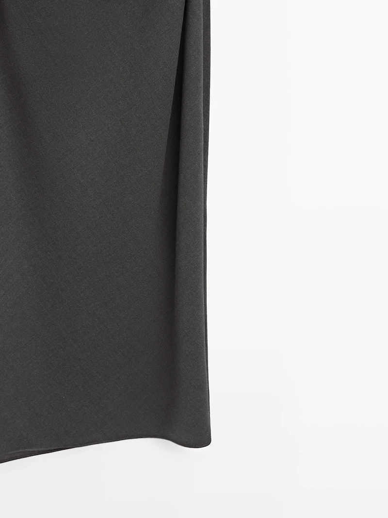 Long dress with neck detail - LIMITED