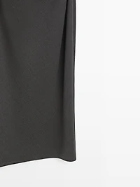 Long dress with neck detail - LIMITED