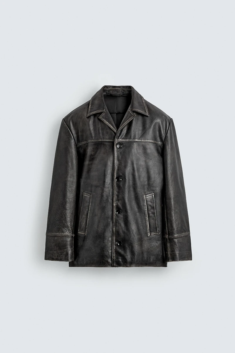LIMITED EDITION VINTAGE EFFECT LEATHER JACKET
