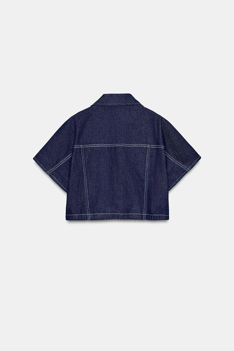 Z1975 CROPPED DENIM SHIRT