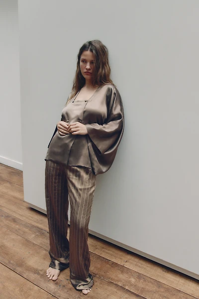 STRIPED PAJAMA PANTS