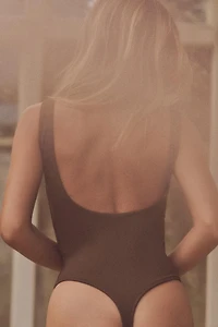 WIDE STRAP POLYAMIDE BODYSUIT