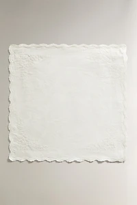 PACK OF EMBROIDERED FADED LINEN HAND TOWELS (PACK OF 2)