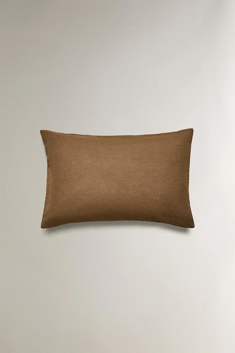 EMBROIDERED THROW PILLOW COVER