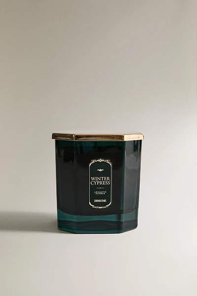 (280 G) WINTER CYPRESS SCENTED CANDLE