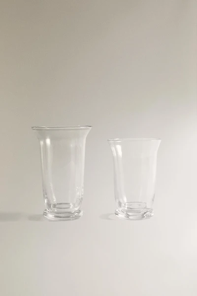 FLARED GLASS VASE
