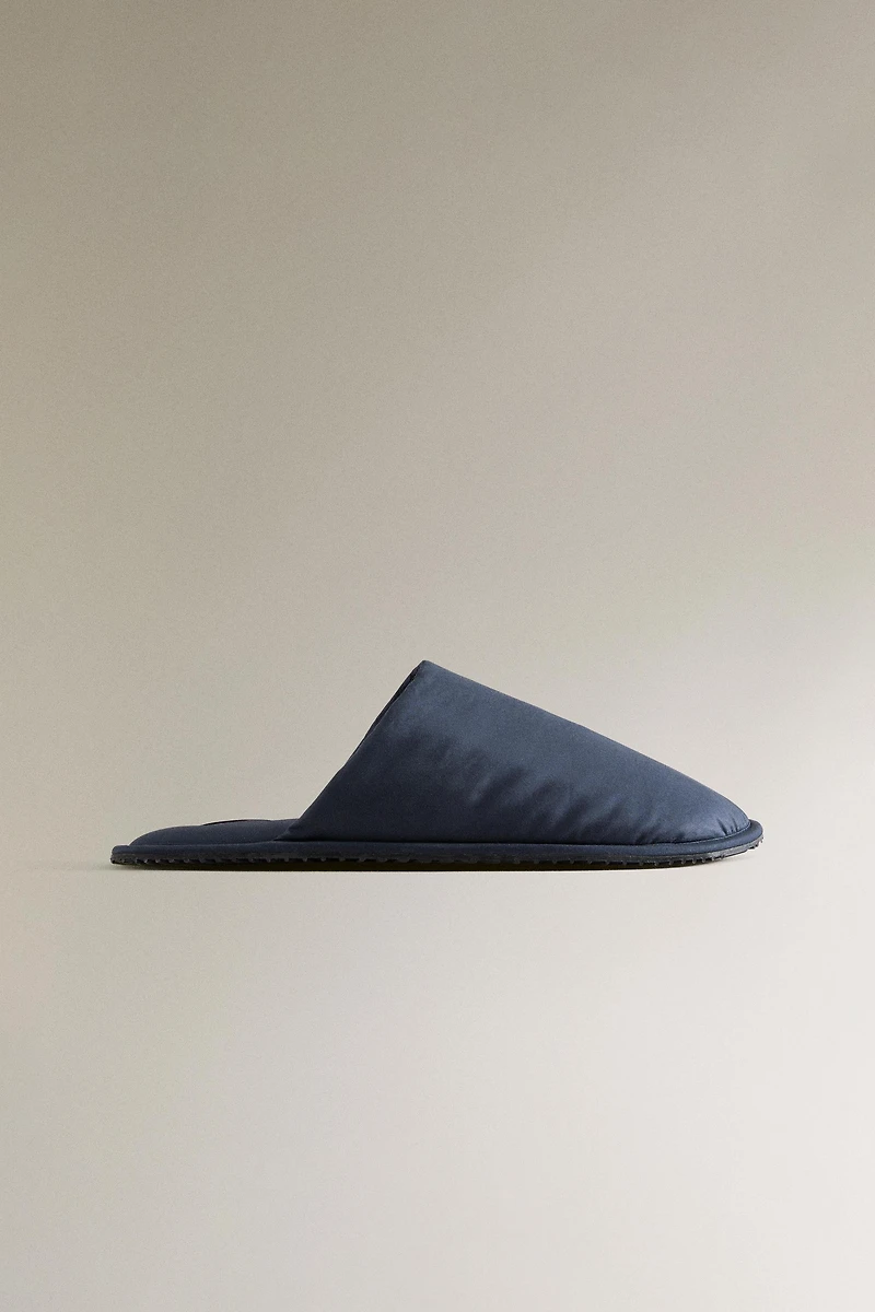 TECHNICAL FABRIC MULE SLIPPERS