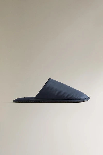 TECHNICAL FABRIC MULE SLIPPERS