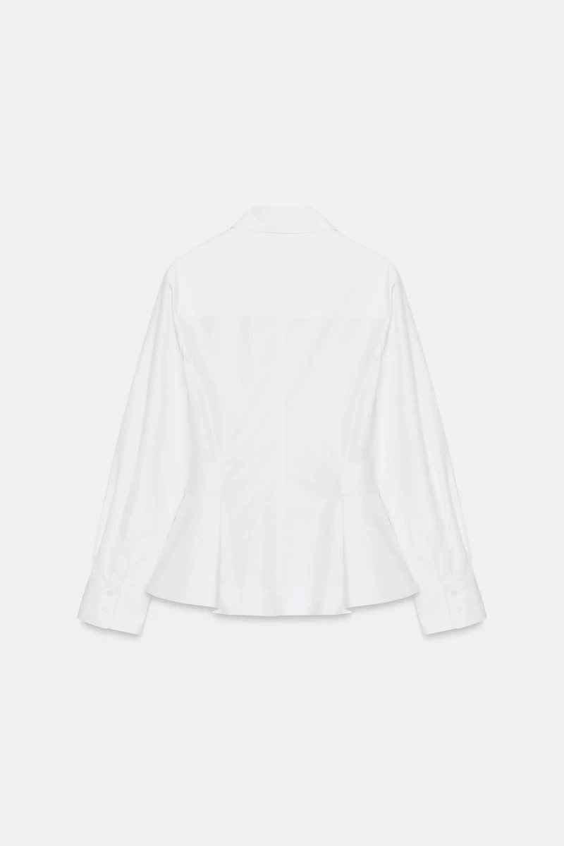 CHEMISE POPELINE PEPLUM ZW COLLECTION