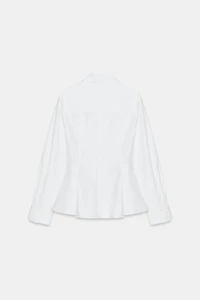 CHEMISE POPELINE PEPLUM ZW COLLECTION