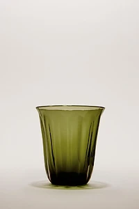 CHRISTMAS GLASS TUMBLER WITH A RAISED DESIGN