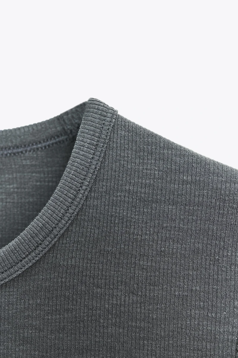SHORT SLEEVE RIB T-SHIRT