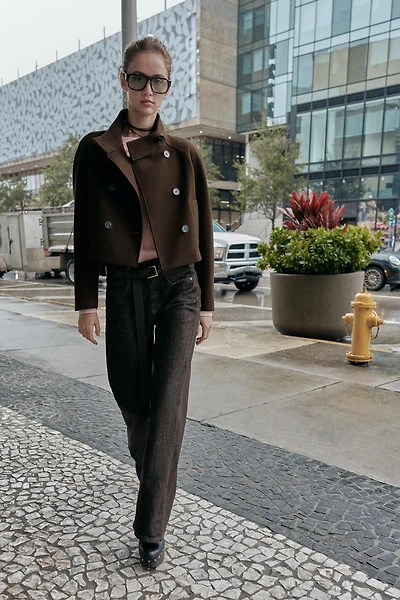 SHORT HIGH COLLAR JACKET