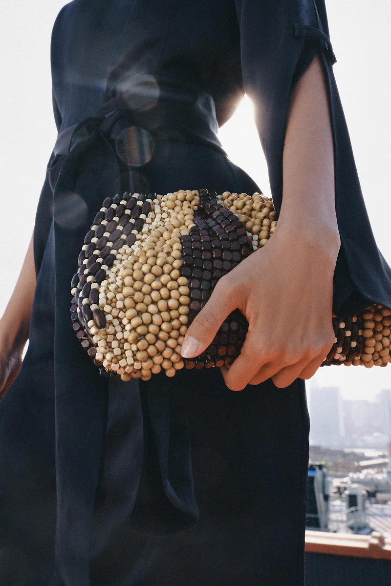 BEADED POUCH BAG