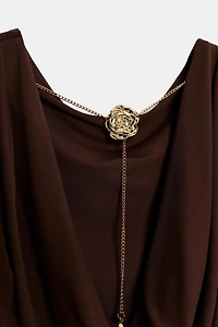 CHAIN OPEN BACK DRESS