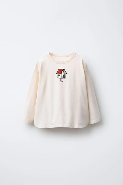 EMBROIDERED HOUSE T-SHIRT