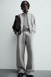 KNIT WIDE FIT PANTS