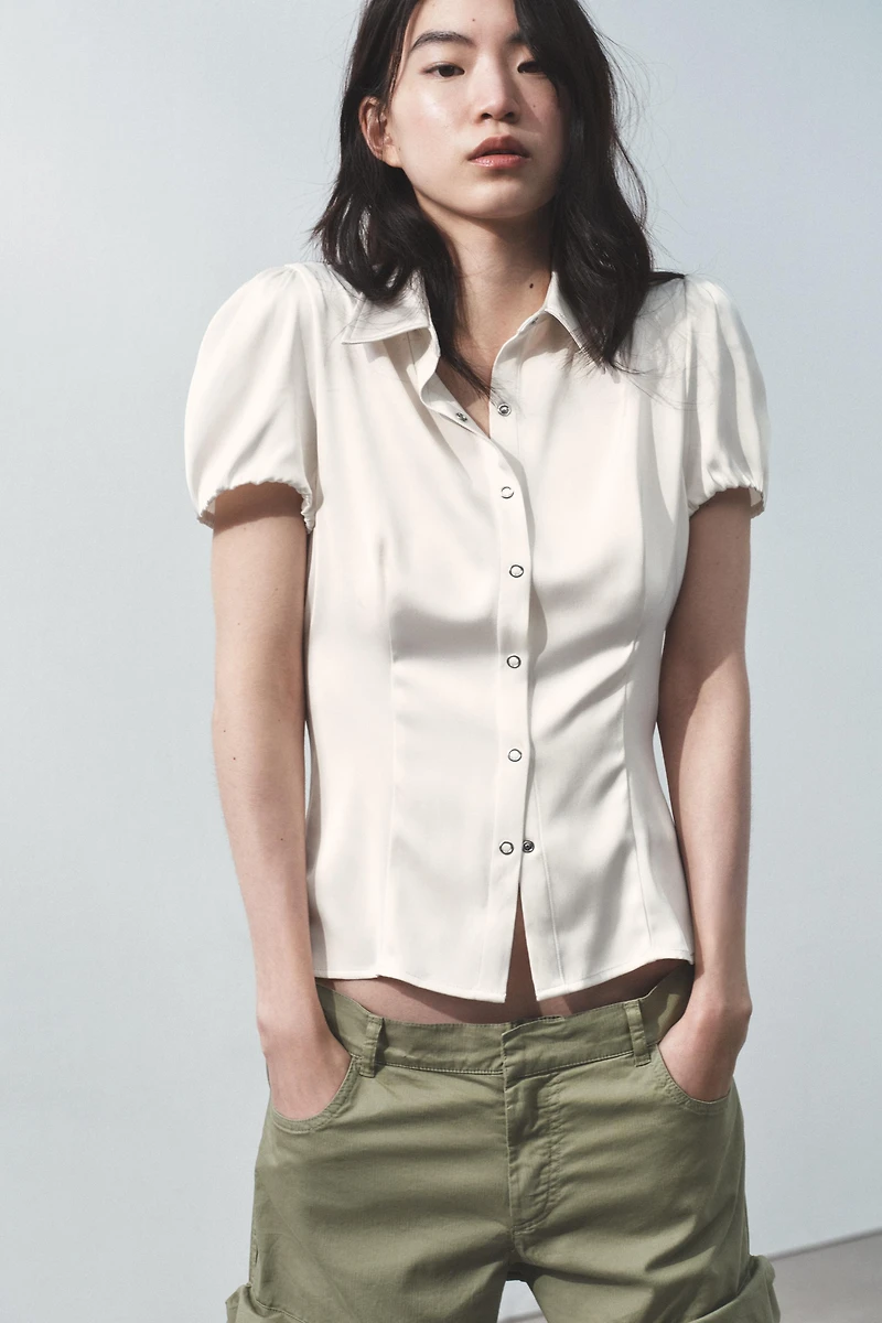 CHEMISE SATINÉE