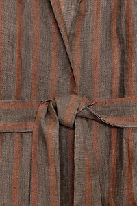 VESTE À RAYURES 100% LIN