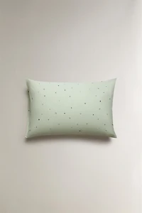 KIDS' STAR PRINT COTTON PILLOWCASE