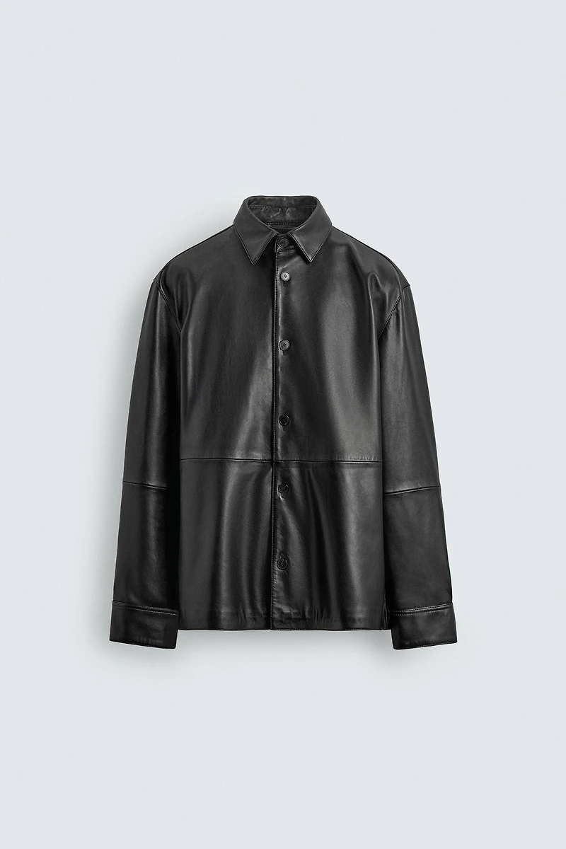 SURCHEMISE EN CUIR NAPPA