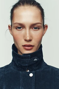 100% LEATHER BOMBER JACKET