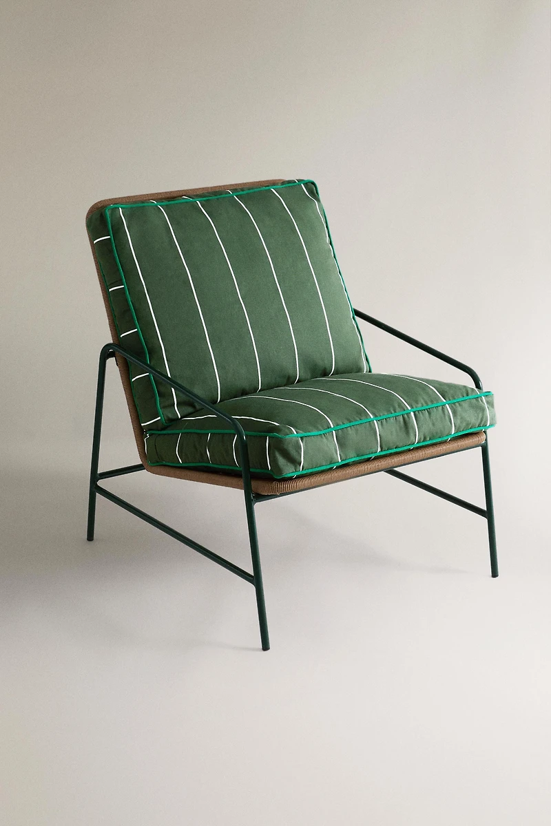 STRIPED CHAIR CUSHION